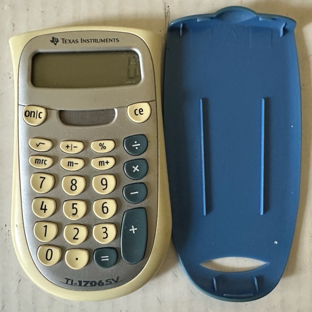 Texas Instruments TI-1706SV Standard Function Calculator